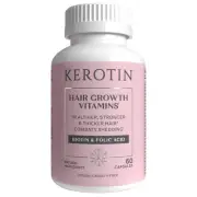 Kerotin Hair Growth Vitamins, Biotin Supplement, DHT Blocker, Collagen Stimul...