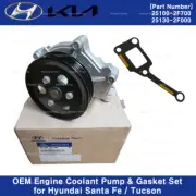 Genuine Coolant Pump & Gasket SET 251002F700 2F800 for Hyundai Santa Fe Tuscon