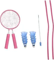 Kisangel 1Set Badminton Racket Set Lightweight Durable Includes Racket Balls Storage Bag for Outdoor Sports and Leisure Play for Boys