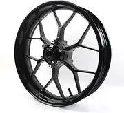 Gloss Black Front Wheel Rim Compatible with Honda CBR1000RR Fireblade 2008-2016, Bearing included, Motorcycle Replacement Accessories Parts