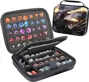 Dice Storage Case Dice Bag Dice throne dnd dice tray dice holder dnd dice storage dice case Multifunctional storage Organizer Role Playing Game for Rpg Table Game (C)
