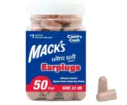 Mack'S Ultra Soft Foam Earplugs, 50 Pair - 33Db Highest NRR, Comfortable Ear Pl