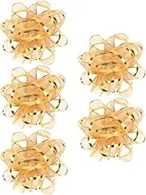5pcs Christmas Bows for Present Wrapping Decorative Transparent Half Festival Present Bows Chic Holiday Packaging Accessories for Unique Present Decoration