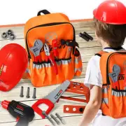 Children Kids Backpack Tools Set Preschool Toys and Pretend Playing Tools Box