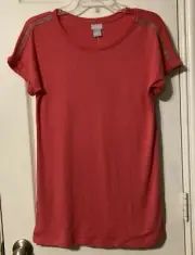 Chico's Cactus Blossom Touch of Cool Ball Chain Tunic Size 0 (4/6) NWT