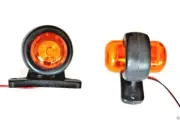 "2 x Amber Corner Side Marker LED Lights Outline Lamp Truck Trailer Van Bus 24V"