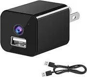 Small Camera Charger HD 1080P Video Recorder with Motion Detection, Indoor Home Security Camera, No WiFi Required, No Audio