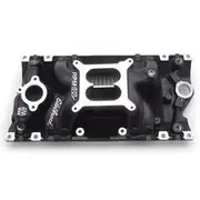 Edelbrock RPM Air Gap Intake Manifold - Black, Chevrolet Small Block, ED75163