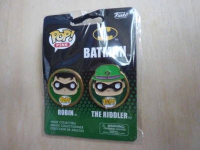 Funko Pop! Pins DC Comics Batman: Robin & The Riddler 2 pack pins