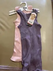 Bonds Baby Kids Girls Boys Cotton Singlet Underwear Pink & Purple Vest 0 -2 Pack
