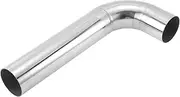 X AUTOHAUX 2.25" OD 90 Degree Mandrel Bend Elbow T304 Stainless Steel Exhaust Tube Pipe Piping Surface Polishing Silver Tone