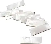 CIMAXIC 10 Pack Diy Guitar Fingerboard Inlays White Shell Material Fretboard Markers 36x12x1mm