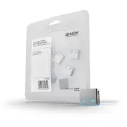 Lindy USB-A Port Blocker (no key) - 10 Pack - Blue