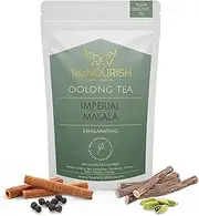 TeaNOURISH Imperial Masala Oolong Tea | Assam Loose Leaf | Floral Aroma & Flavor | Blend of Cardamom, Cinnamon, Clove, Licorice - 50 g