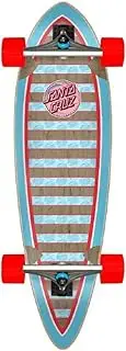 Santa Cruz Skateboards Decoder Wave Pintail Longboard Cruiser, 9.2" x 33"