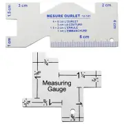 Precision Seam Measuring Metal Quilting Tailor Ruler Template Sewing Ruler6644