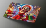 Mrs. Clause Shopping Spree Credit Card Skin, Debit Card Covering (small chip)