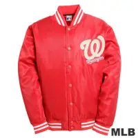 在飛比找蝦皮購物優惠-缺貨 棒球外套 鋪棉外套 創信 MLB 國民 紅色 M號