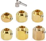 Modification Accessories Brass Wheel Widening Adapter for 1/10 RC Crawler Car Axial SCX10 TRX4(12mm)