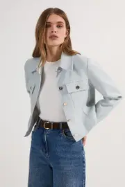 Petite Spring Tweed Tailored Jacket