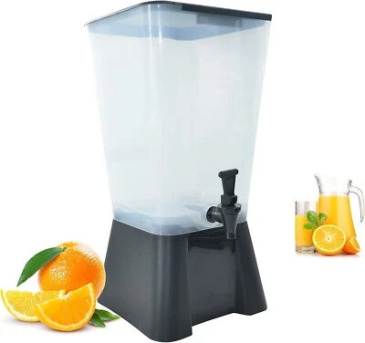 Clivia 5 Gallon Plastic Juice Dispenser Iced Tea Punch Beverage Bar Drink Jugs