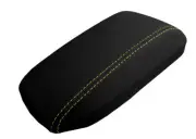 Console Lid Pull Over Cover Leather for Toyota Corolla 2014-2019 Yellow Stitch