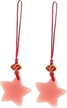 ULTECHNOVO 2pcs Glow Dark Star Phone Chain Cute Lightweight Lanyard with Eye Catching Star Design Versatile Charm for Bags Purses and Handbags Portable Kawaii Keychain Accessory