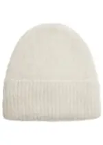 Totême Alpaca-blend Beanie - White ONE SIZE