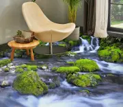 3D Green Grass Stone 1830 Floor WallPaper Murals Wall Print Decal AU Zoe