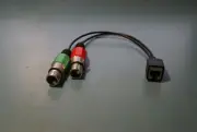 RJ-45 Female to Dual XLR Female Adapter 1C