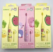 3 ORDO Squishmallows Kids Battery Toothbrush - Auggie & Wanda