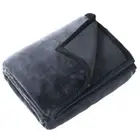 Onkaparinga Size Single Bed 160x210cm Charcoal Polyester Faux Mink Blanket