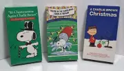 1990'S SHELL OIL CO. & NFL PEANUTS CHARLIE BROWN SEALED PROMO VHS LOT COMPLETE