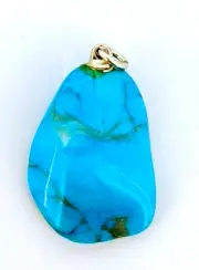 30ct Turquoise Howlite Pendant Metaphysical Healing Charm Chakra