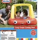 Little Tikes Cozy Coupe Sun-Shade Inflatable Kiddie Pool NEW IN BOX