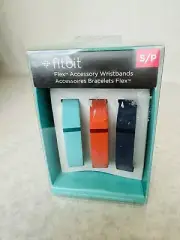 Fitbit Flex 3 PK Multi Accessory Wristbands Bands Black / Red /Blue S Small NEW