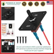 Heavy Duty Waterproof Toggle Switch 12V 30A Marine Boat Automotive Panel Mount
