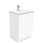 Fienza Rotondo Fingerpull Vanity on Kickboard Gloss White ROT60C