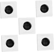 SEWACC 5Pcs Wall Plate Cord Hider with Grommet Pass Through Insert for Wires Cable Brush Plate for Home Office Easy Installation and Versatile Design