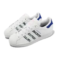 在飛比找ETMall東森購物網優惠-adidas 休閒鞋 Superstar W 女鞋 白 藍 