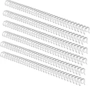 Binding Wire, 100 Pack Double Loop Wire Binding Spines, 34 Holes Double Spiral Binding Ring Coil, Metal Book Cinch Binding Machine Wire, Fit for School Office Notebook Maker