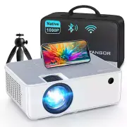 Wifi Bluetooth Projector, Portable Movie Projector Native 1080P for Home &Outdoo