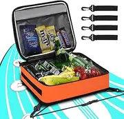 Paddle Board Cooler Bag, Waterproof Surf Sup Deck Cooler Bag, Insulated, Leak-Proof, 10 Cans, Sup Paddle Board Accessory Bag for Stand Up Paddleboard and Kayak