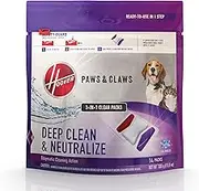 Hoover Paws & Claws Clean Packs, Sea Breeze Scent, Pre-Measured Concentrated Pack Solution, Tackles Tough Pet Messes & Stains, Pair with Hoover Full Size Carpet Cleaning Machines