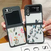 Flowers For Samsung Galaxy Z Flip 5/4 /6 Clear Case Shockproof Protective Cover