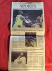 LA TIMES SPORTS SECTION NOVEMBER 15 2024 LAKERS LEBRON JAMES NFL RAMS