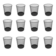 Ybmhome Steel Mesh Round Open Top Waste Basket Bin Trash Can Sold per 12 Pieces