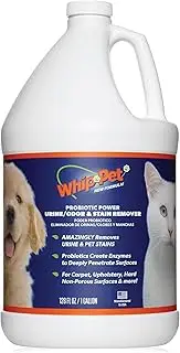 Whip-Pet Pet Odor Eliminator and Stain Remover - Enzymatic Cleaner for Dog Urine and Carpet Odor Eliminator - Pet Odor Remover - 128 fl oz / 3.78L