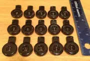 20 x Black METAL Spring Loaded Rope Cord Locks Ends Stoppers Fast Ship USA