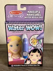 Melissa & Doug On the Go Water Wow Reusable Water Reveal Pad Makeup & Manicures